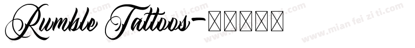 Rumble Tattoos字体转换
